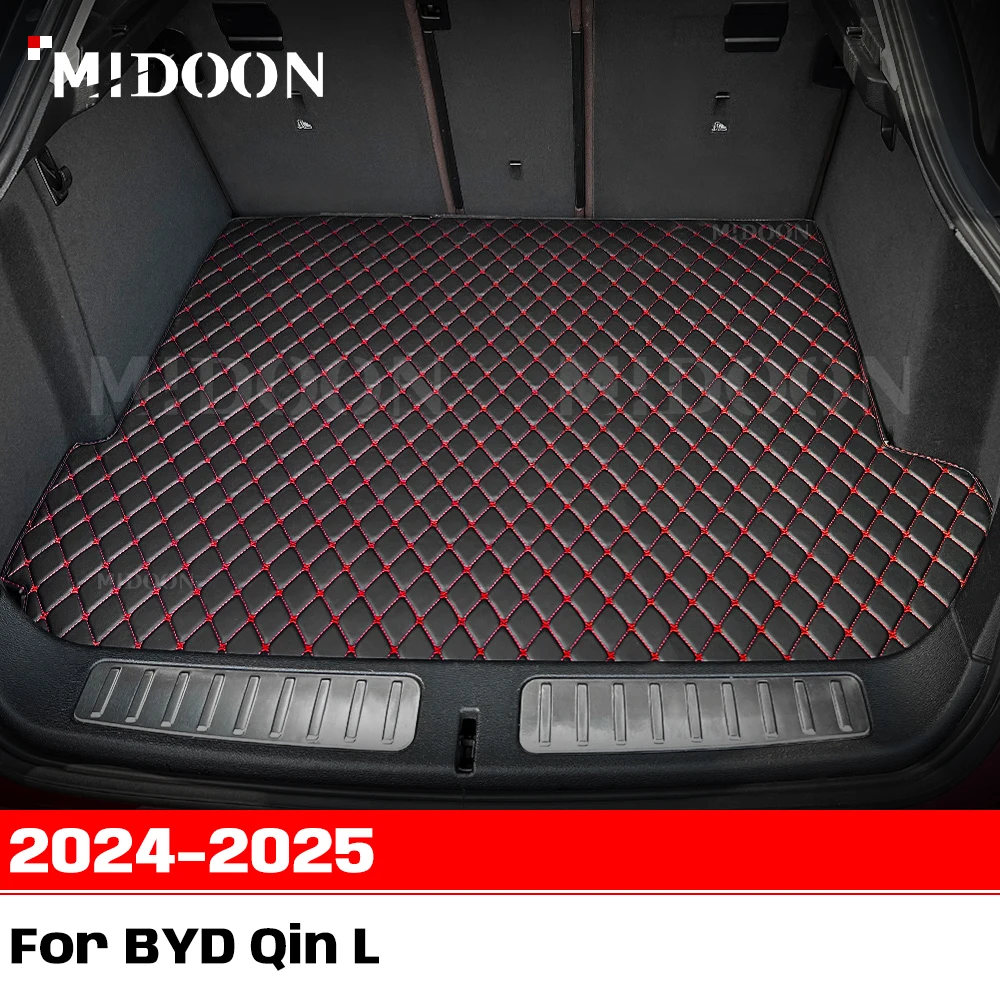 

Для BYD Qin L 2024-2025 индивидуальный коврик для багажника автомобиля, антигрязная накладка, защитный коврик, вкладыш для багажника, авто аксессуары для интерьера