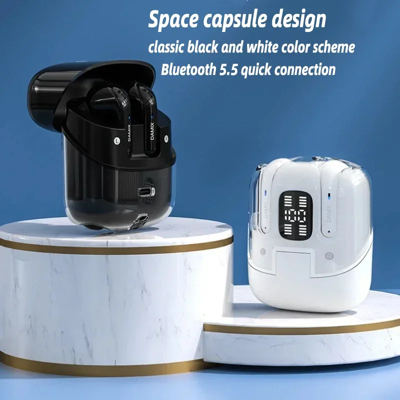 سماعات بلوتوث لاسلكية عالية الوضوح صوت ستيريو دعوة الحد من الضوضاء من جانب واحد حر اليدين سماعات IPX4 مقاوم للماء #6