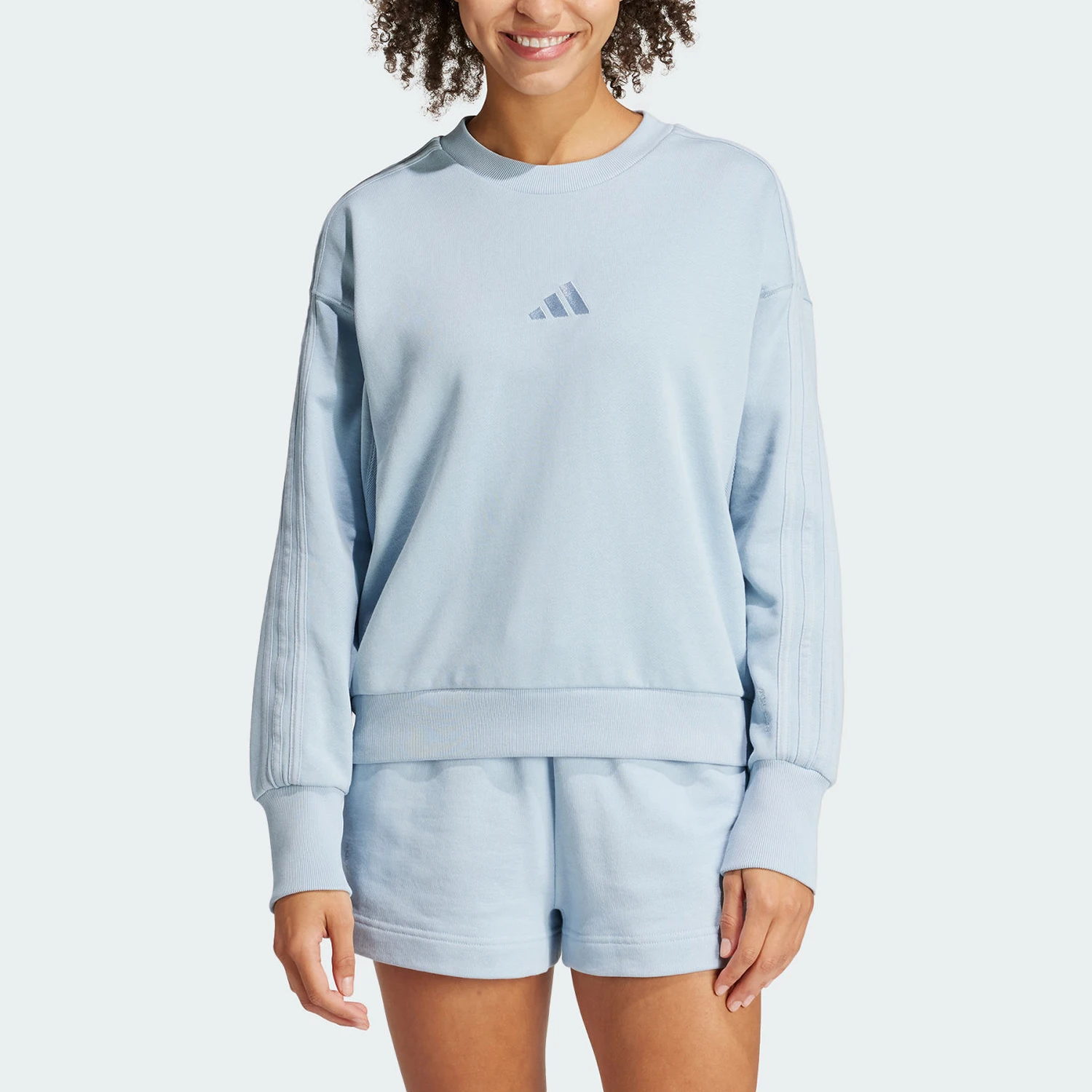 

Adidas genuine 2024 Autumn Women's Knit Pullover Sport Sweatshirt IY6852