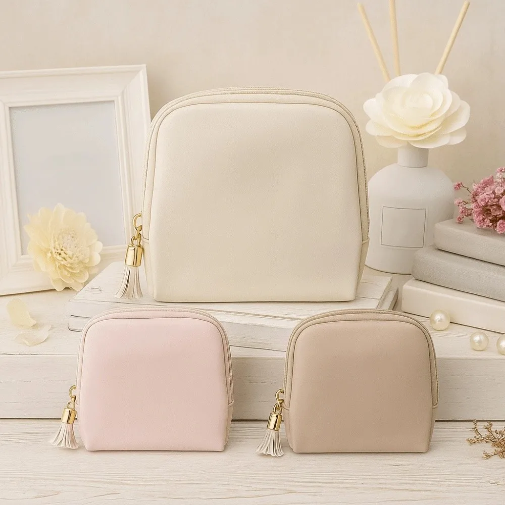 

Tassel Jewelry Packing Bag Earrings Bracelet PU Leather Mini Cosmetic Bag Large Capacity Rings Necklace Jewelry Storage Case