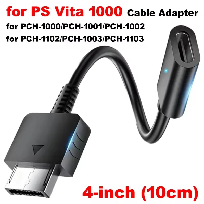 USB Type C Charger Cable Adapter for Playstation PSVita 1000 Game Console USB-C Female Short Charging Wire Cord for PS Vita 1000