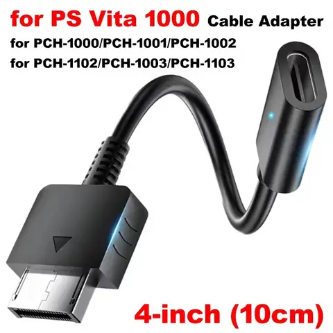 USB Type C Charger Cable Adapter for Playstation PSVita 1000 Game Console USB-C Female Short Charging Wire Cord for PS Vita 1000
