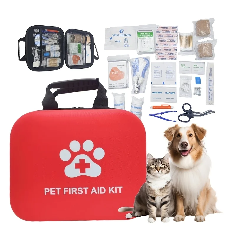 Pet First Aid Kit, Emergency Survival Kit, Pet First Aid Supplies, Dog Health Products, Reptile Medical Kit