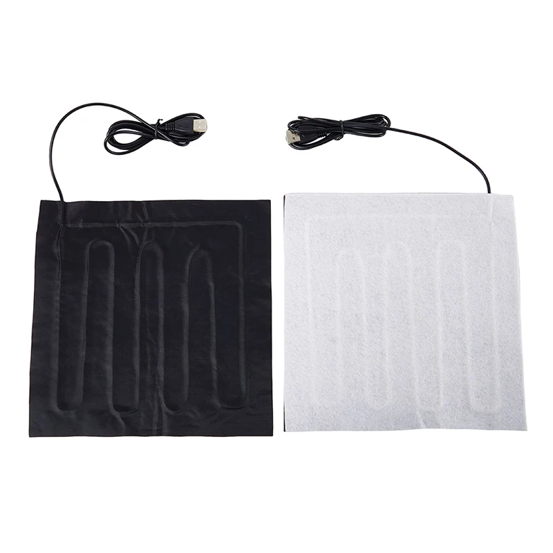 New 22x22cm 5V USB Fiber Heater Carbon Electric Heated Jacket Soft Cushion Winter Men Vest Heating Clothes Warmer Pads Keep Warm