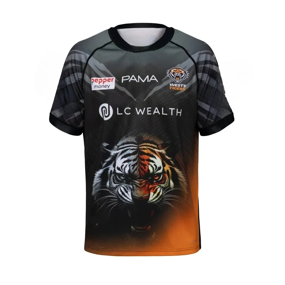 2026 Wests Tigers Club Fan enthusiast RugbyTraining Uniforms Quick Drying, Breathable Family and Child Clothing