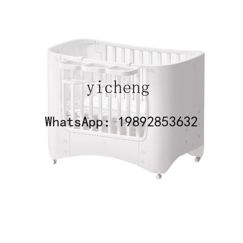 AB Children's Bed Crib Foldable Stitching  Newborn Baby Diaper-Changing Table Big Bed