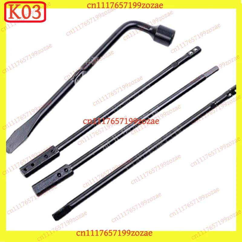 LK Spare Tire Lock Assembly Rocker Jack Tire Wrench Lifting Tool for GWM POER UTE, Replacement Parts