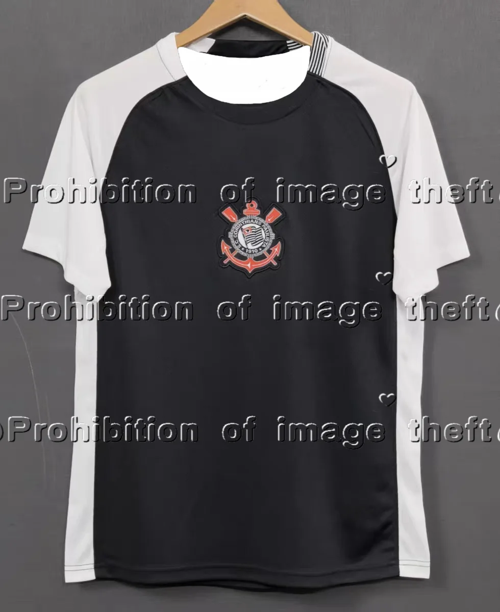 

2025Brazilian Serie A Corinthians Edition Short-sleeved Football Shirts for Local Fans and Tourists Corinthians MOTO