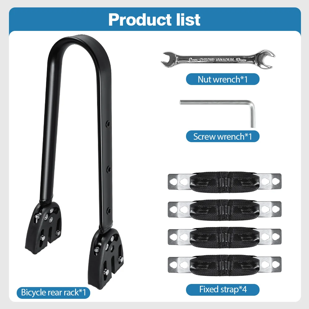 Einstellbare Aluminium Legierung Fahrrad Gepäck Träger Kies Fahrrad Universal Fahrrad Hinten Regal Gabel Regal Tasche Für Bikepacking – Detail 15