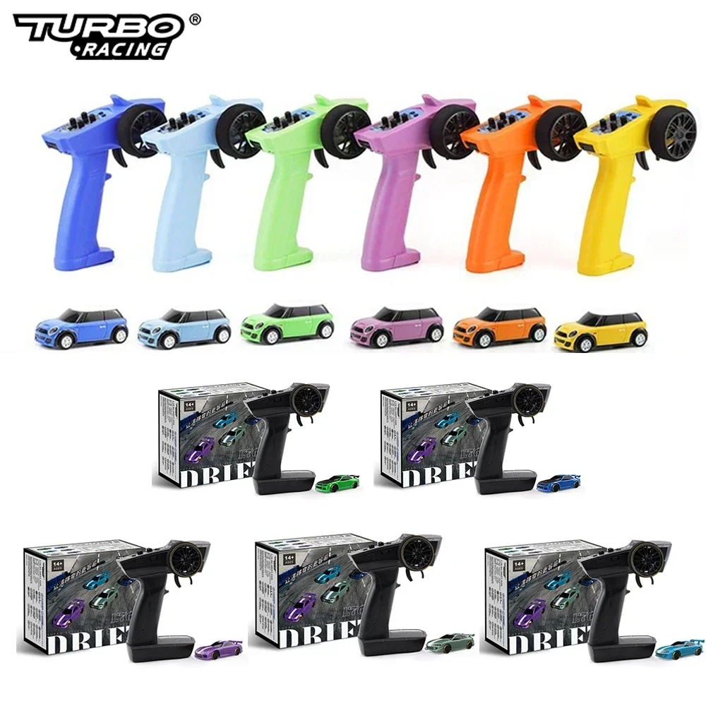 Turbo Racen 1:76 C61 C62 C63 C64 C72 C73 C73 C74 C75 C81 Mini Afstandsbediening Auto Hoge Simulatie Desktop Rtr Kinderen Volwassen Cadeau