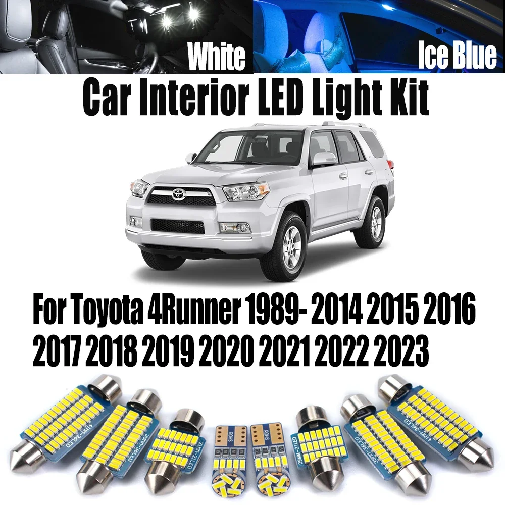 

Canbus For Toyota 4Runner 1989- 2018 2019 2020 2021 2022 2023 Car Interior LED Light Kit Dome Reading Trunk Bulbs Accessories