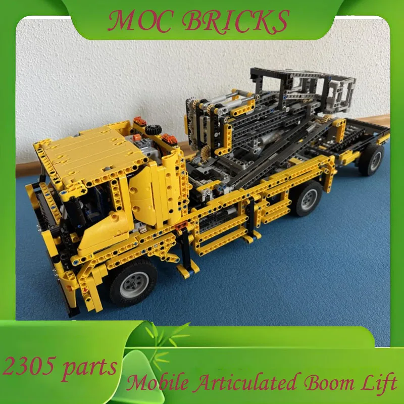 تخصيص 2305 أجزاء MOC المحمول مفصلية بوم رفع DlY الجمعية ألعاب البناء للأطفال هدايا عيد الميلاد