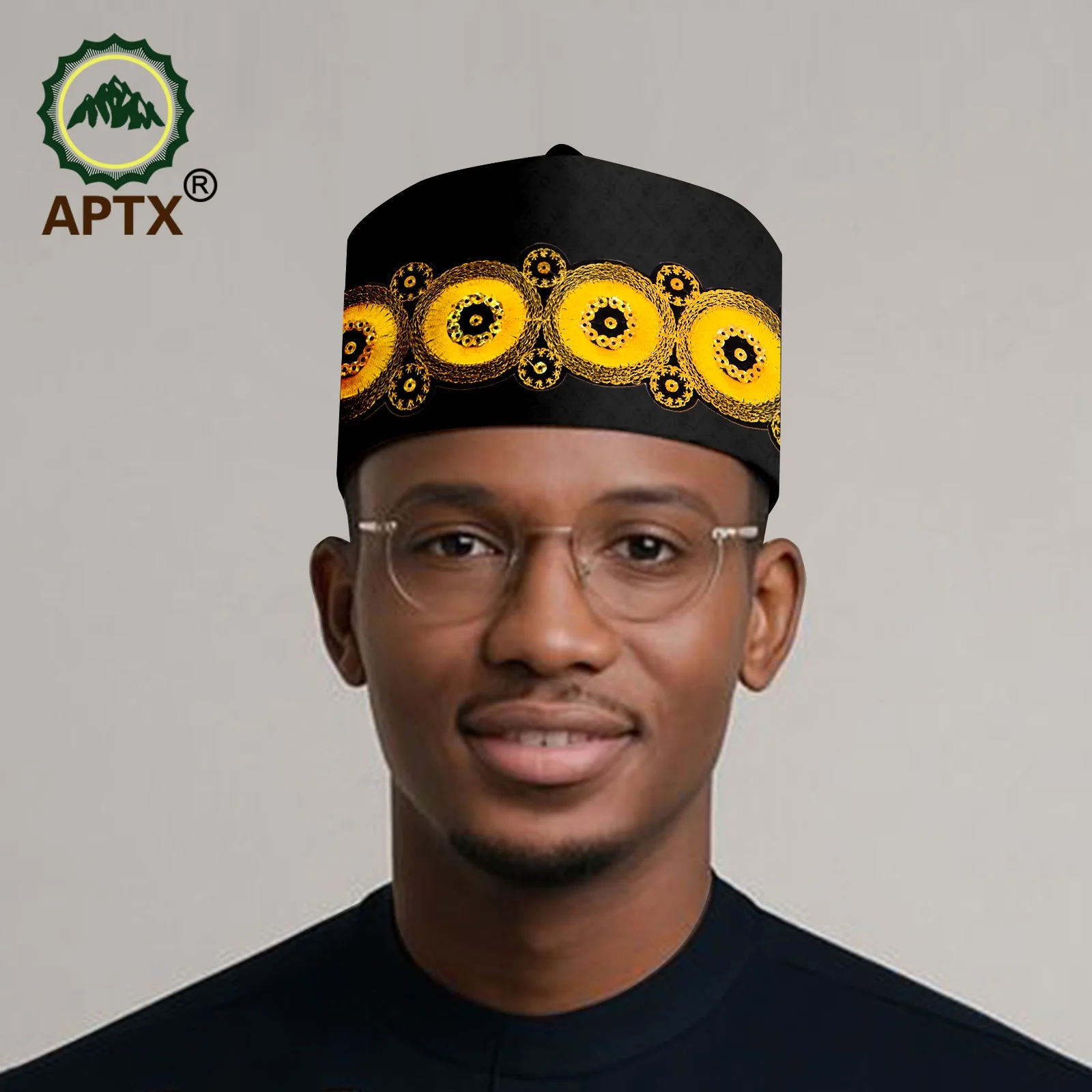 African Muslim Islam Kippah Arab Caps Fashion Men Ramadan Arabia Muslim Embroidery Wrap Allah Muslim Prayer Cap Men Hat 25P003