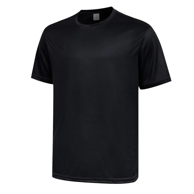 

Men's Summer Running T-shirt, small checkered, quick-drying and breathable, loose fit, suitable for sports, fitness, training.