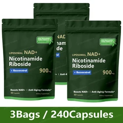 3Bags NAD+ Supplement - Liposomal Nicotinamide Riboside 900mg Resveratrol,Protect Blood Vessels,Skin Health Care