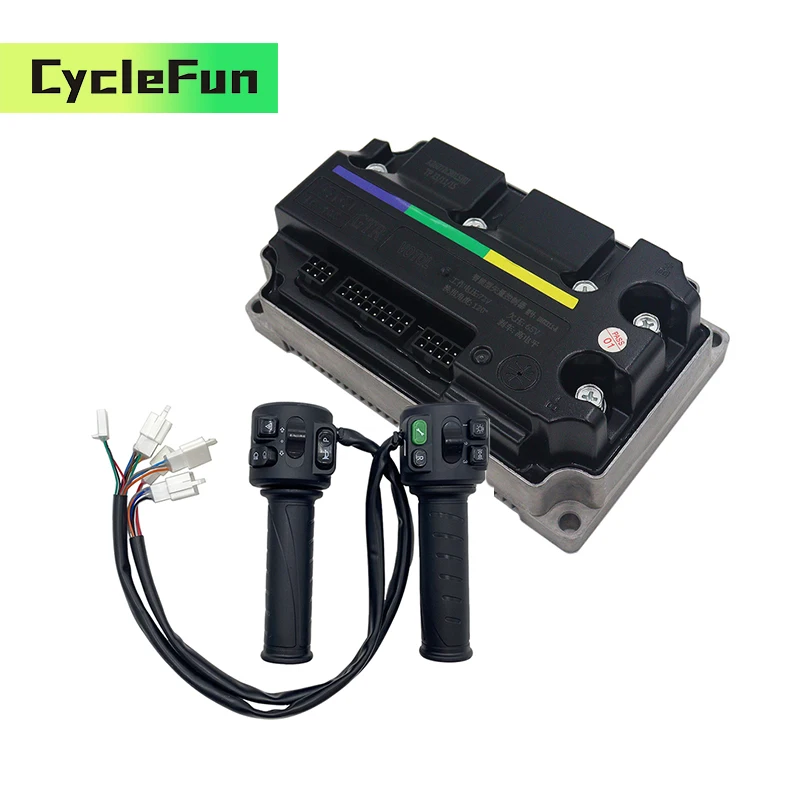 

Votol EM100S 450A 3KW Hall Sensor EM100 Brushless DC Controller With T08 Throttle For QS120 Mid Drive Motor ELectric Motorcycles