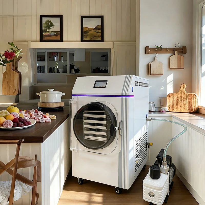Easy Operation Compact Mini Lyophilizer High-Efficiency Freeze Drying Home Use For Fruits Vegetables Trail Mix