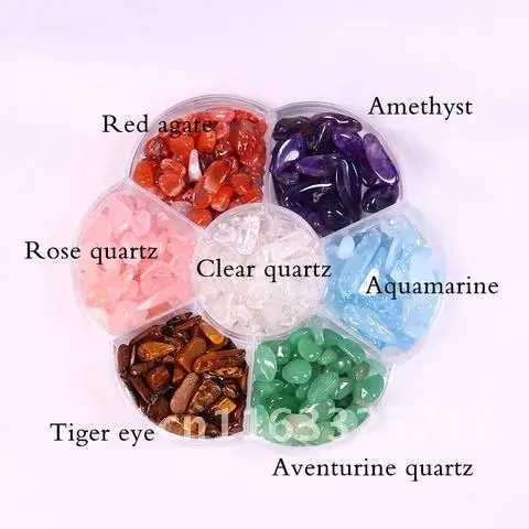 

Natural crystal gravel energy gemstone 7 Chakra mineral Amethyst Rose quartz Irregular Shape collection teaching specimen