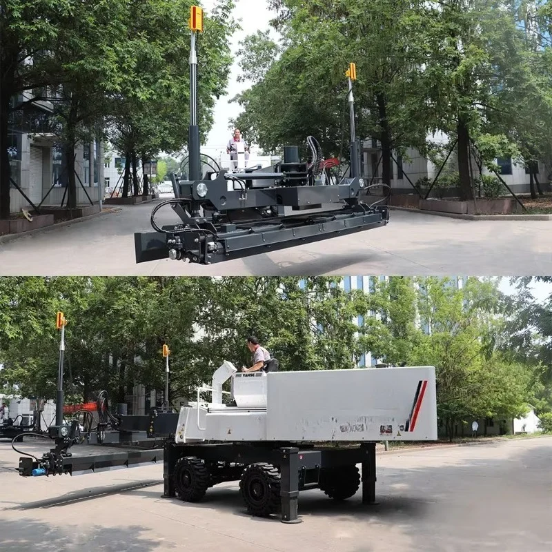 Customized Long Boom 360 Rotary Self-Leveling Concrete Laser Leveling Machine Telescopic Arm Ride-On Concrete Laser Screed