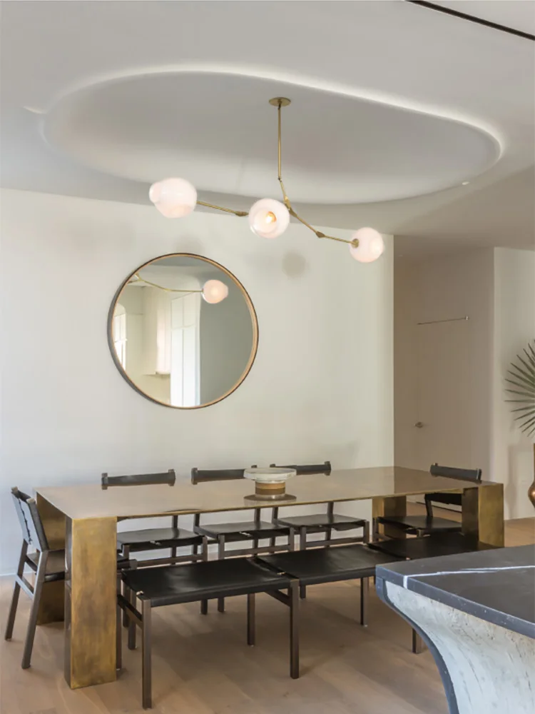 Modern Minimalist Design Home Applicance Lustre Creative Home Decor Handmade Grape Glass Wall Lamps Indoor Light For Living Room