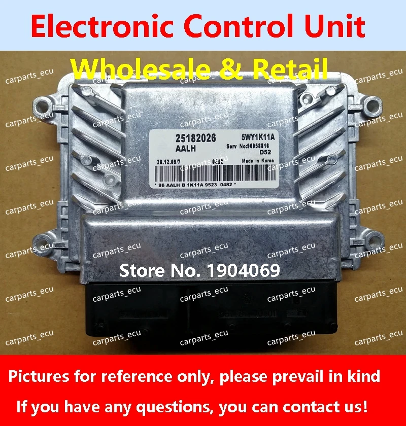 

ЭБУ Chevrolet Cruze, компьютерная плата двигателя автомобиля, электронный блок управления для автомобиля 25182026 96958816 5WY1K12A/25182755 5WY1K63C