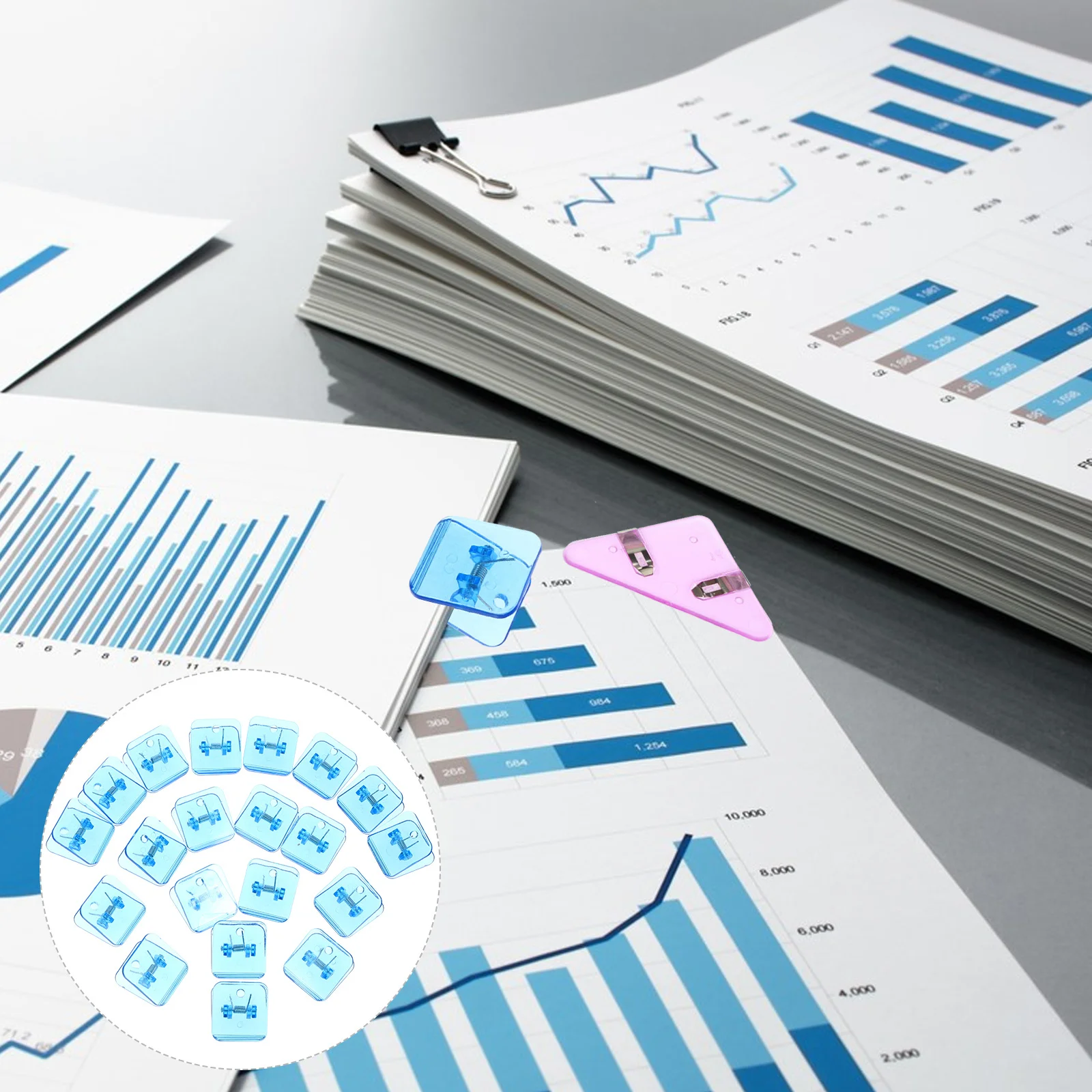 

20Pcs Photo Clips Adorable Practical Multi-Function Small Picture Clamps for Party Wedding Home Decoration Reusable Photo