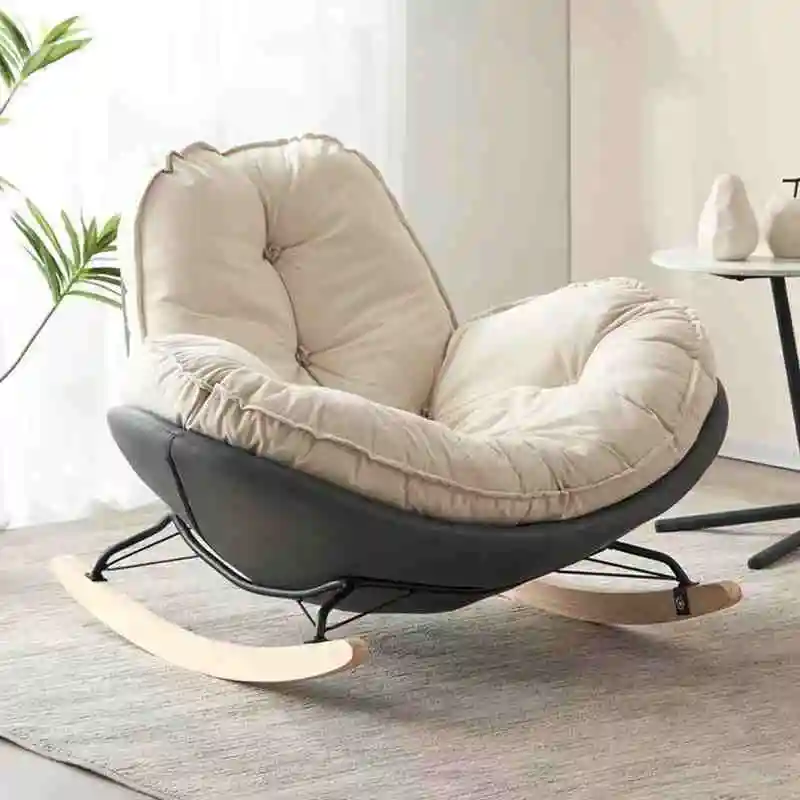 Rocking chair, living room, lazy person sofa, single person penguin rocking chair, lounge chair, home balcony, leisure chair