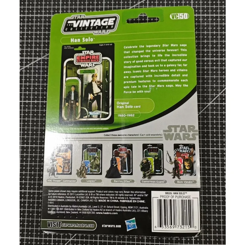 Hasbro – figurine originale STAR WARS HAN SOLO (BESPIN OUTFIT), modèle d'action, jouet, Collection cadeau d'anniversaire, nouvelle collection