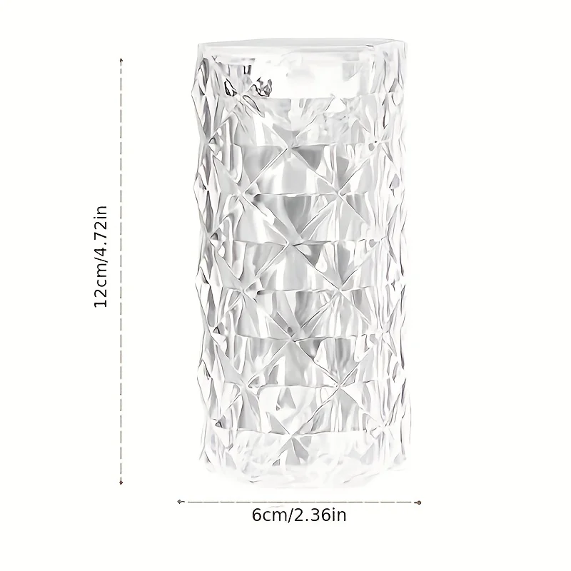 Romantic Valentine\'s Day Rose Crystal Diamond Bedside Table lamp for bedroom decor aesthetic Romatic Stand table night LED Lamp