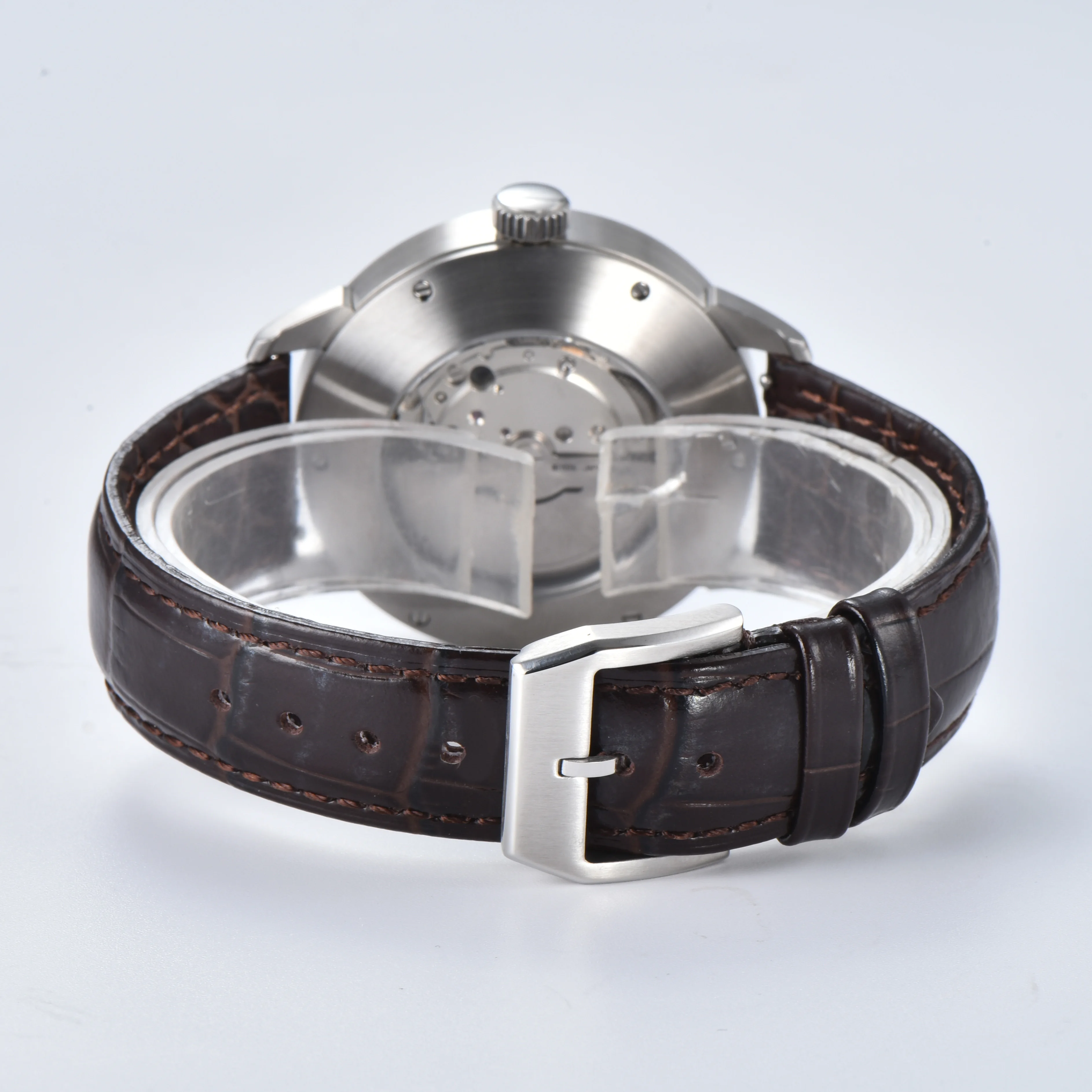 Orologio meccanico automatico Miyota 42mm Orologio da uomo di lusso Triple Roulette Orologio con quadrante con tempo di svolta OUMASHI Orologi di fascia alta