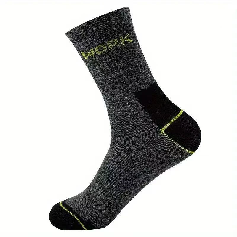 10/15 pares de calcetines de tubo medio a prueba de olores de negocios de alta calidad para hombres calcetines deportivos de ocio transpirables absorbentes del sudor para todas las estaciones