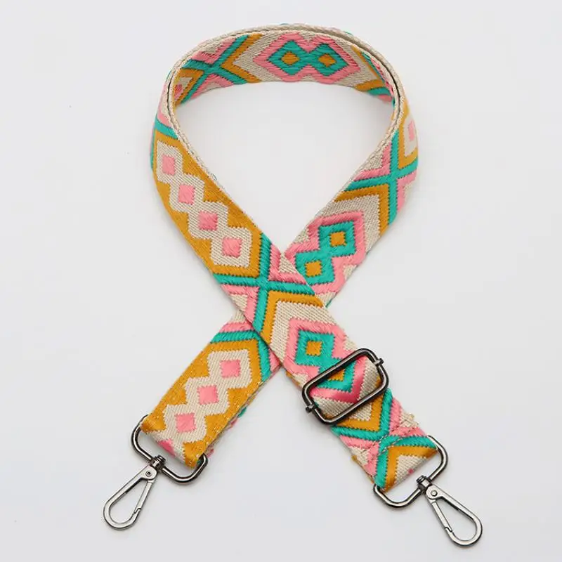 Adjustable Wide Strap Shoulder Bag Strap All-match Ethnic Style Bag Strap Ethnic Style Simple Adjustable Wide Strap