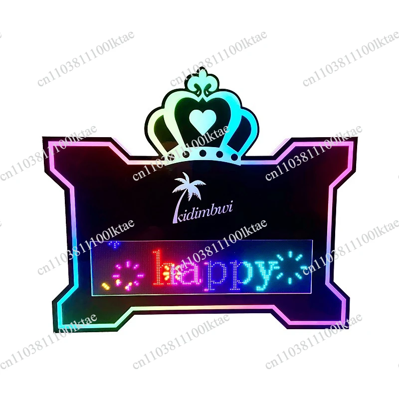 LED Screen Placard Support Bar Concert Atmosphere Hand Placard Happy Birthday Glow