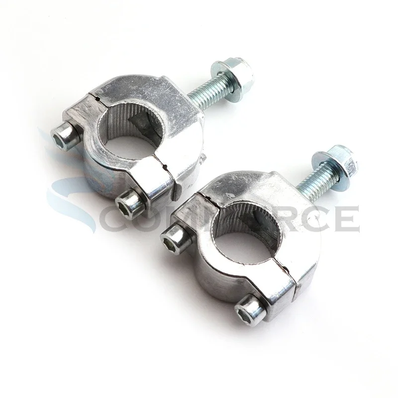 Motorcycle 22mm 7/8'' Handlebar Bar Risers Mount Bracket Clamp Taper For 2 Stroke 47cc 49cc Mini Moto Dirt Bike Motocross Parts