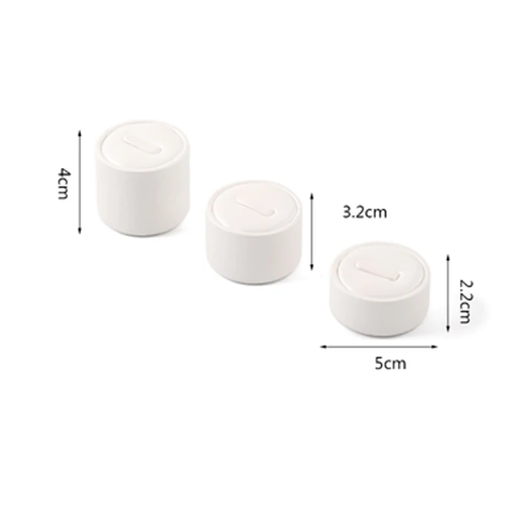 TREACHI Luxuriöser Ring-Display-Ständer, Pu-Leder, Schmuck-Requisiten, Ring-Display-Tablett, Ohrring-Halter, Theke, Schmuck-Organizer, Vitrine-Tablett 5