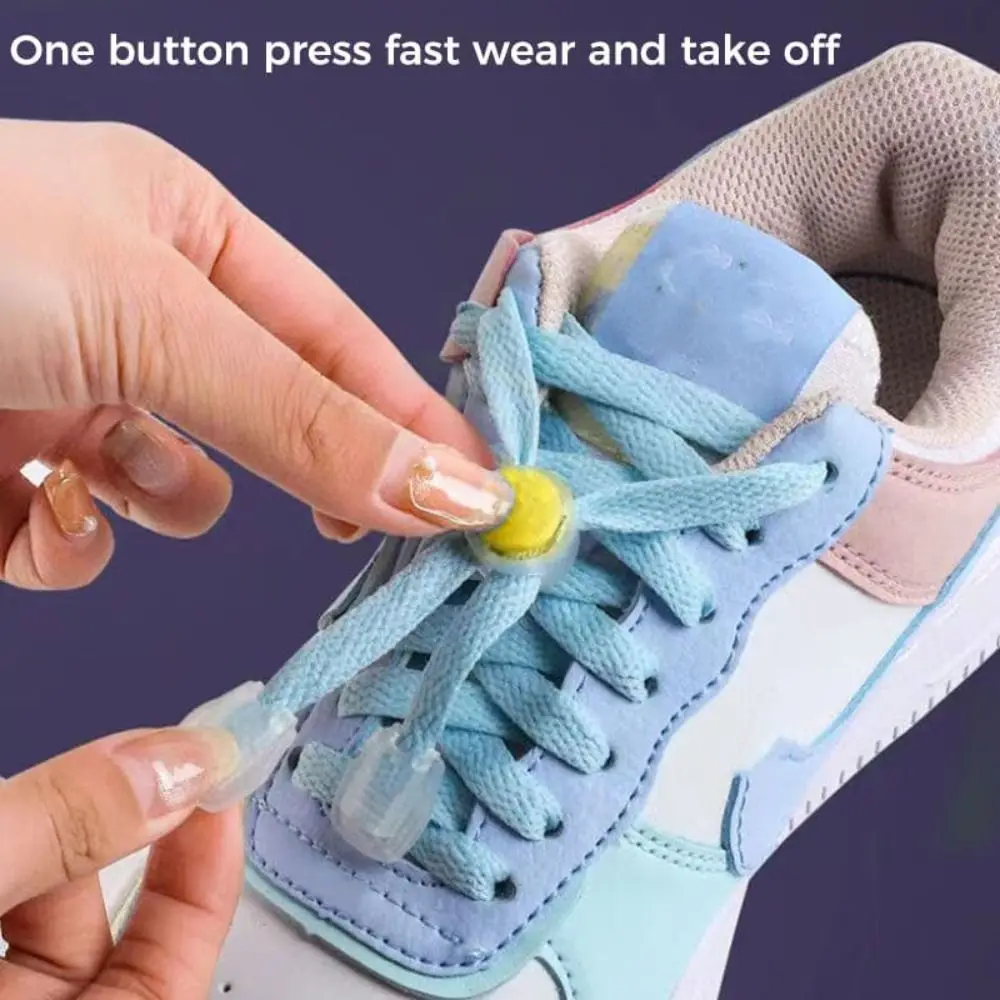 Adjustable Shoelaces Lock Device No Need To Tie Shoe Accessories Lazy Shoelace Buckle Shoelaces Spring Lock Shoelace Clip