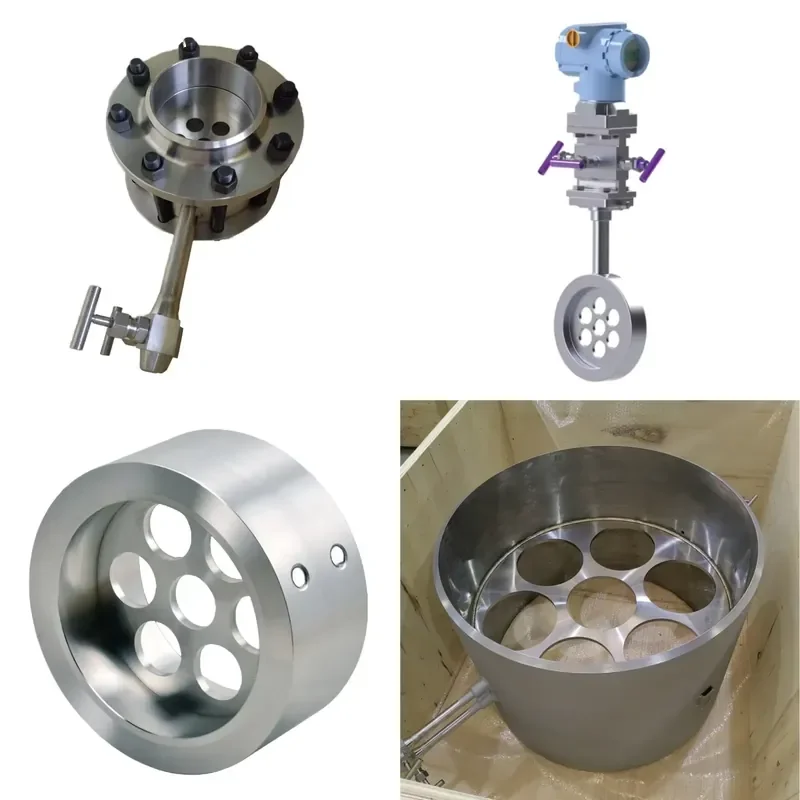 Factory Stainless Steel LCD Display High Accuracy Multi-hole Orifice Plate Flow Meter Differential Pressure Balanced