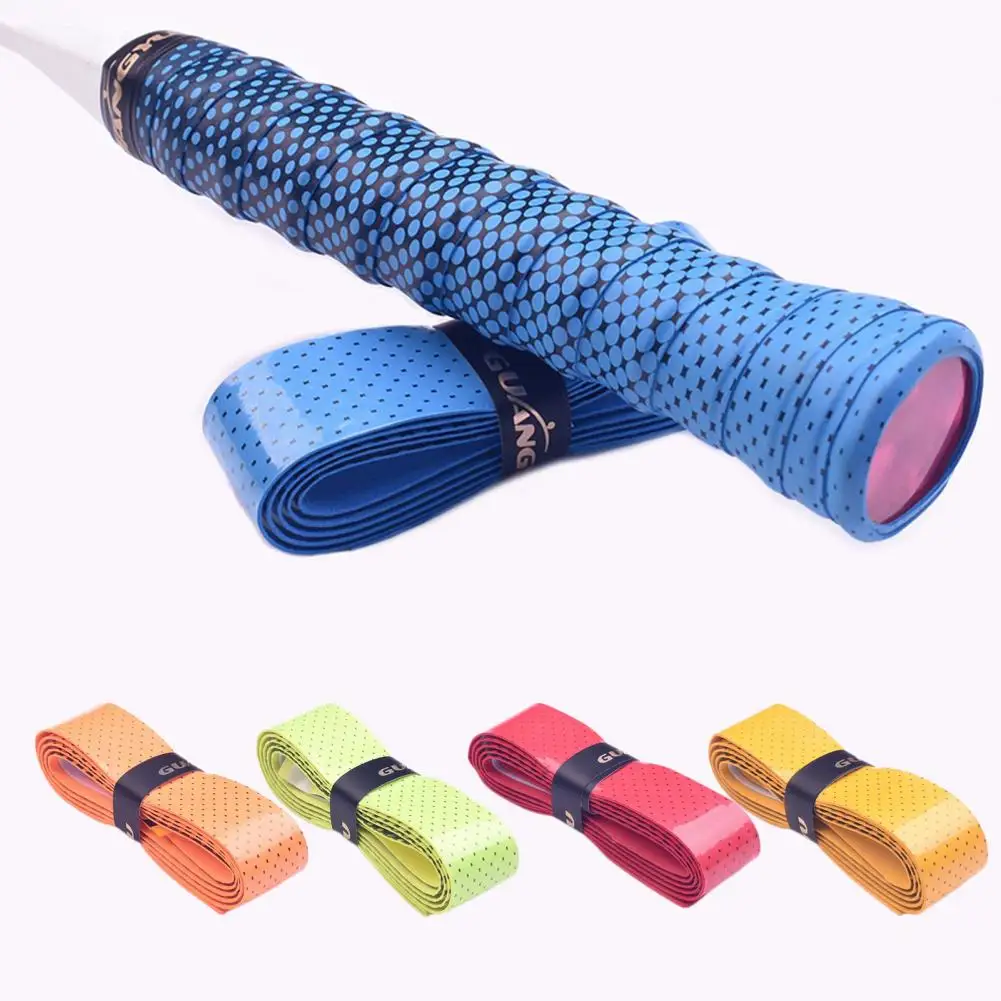 Racquet Grip Tape Self-Adhesive Super Absorbent Quick-Dry Tennis Racket Grip Tape Over Grip Sweatband Badminton Accessories