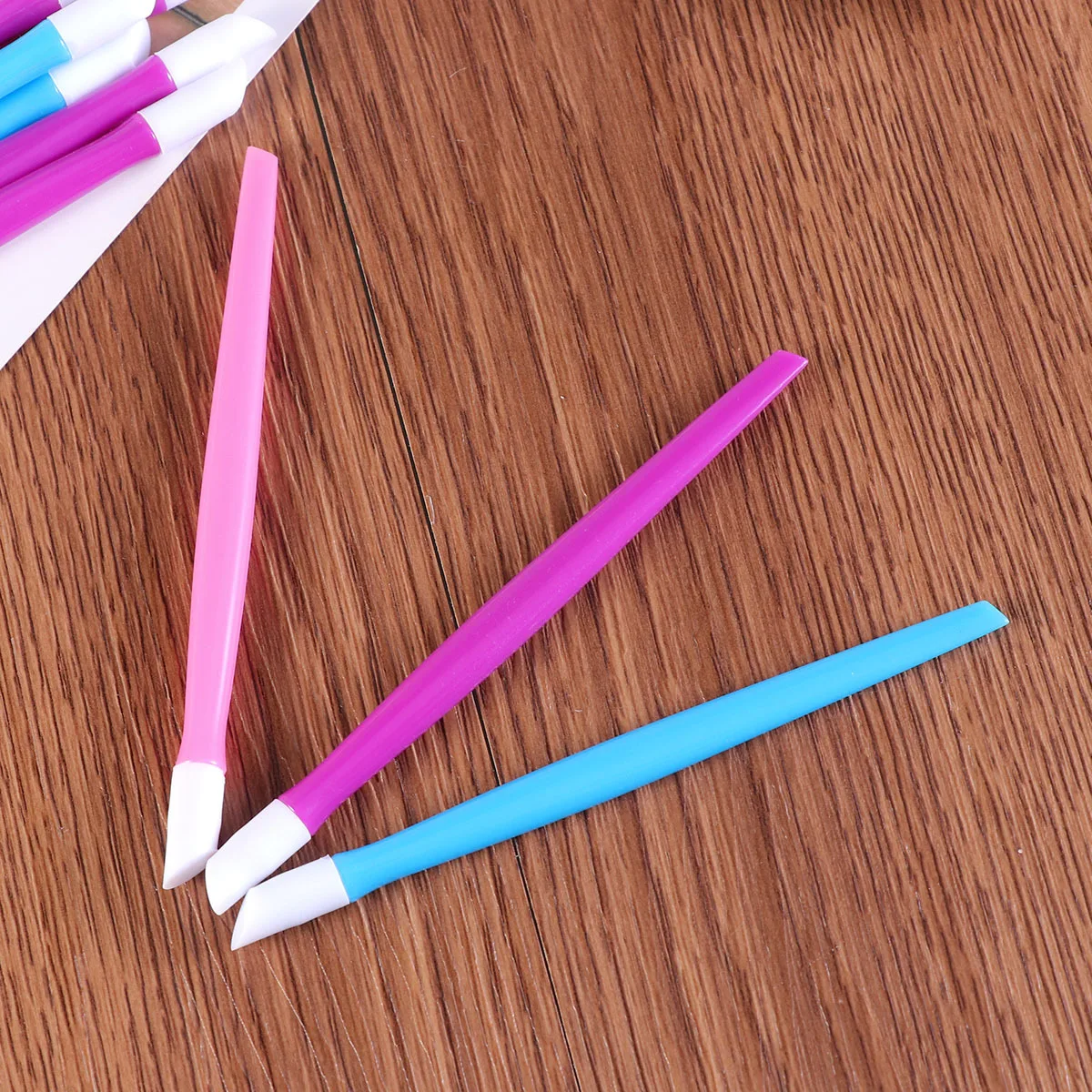 30 قطعة انتهازي للبشرة تصميم مريح مزيل الجلد الميت لأدوات مانيكير مسمار الفن الملمعات قابلة لإعادة الاستخدام منظف البشرة سريع #6