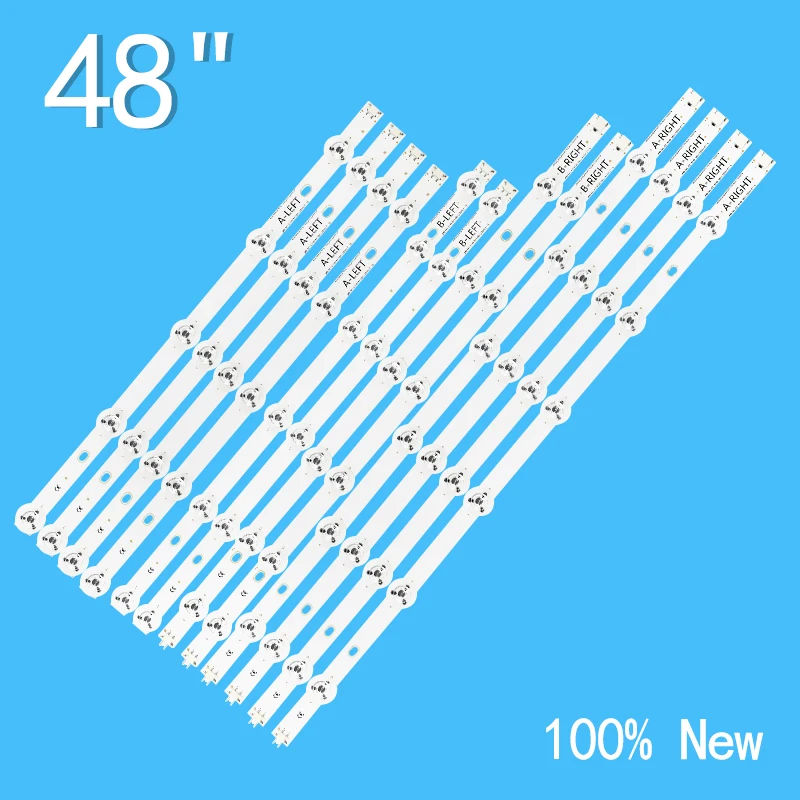 LED Backlight strip for 480DLED_SLIM_A-RIGHT-TYPE B-LEFT-TYPE TX48CX400B TX-48CX350B TX-48CX400E TX-48CX400B 48S3653DB 48U7653DB