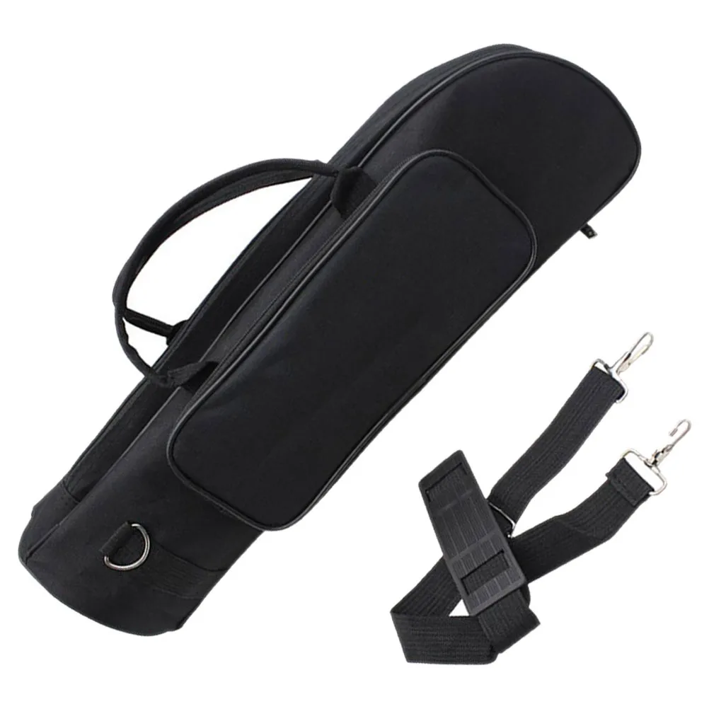 

Portable Trumpet Bag with Waterproof Oxford Cloth Tough Exterior Multiple Compartments Organized Storage Gig Case Accessory