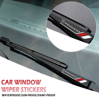 2PCS Car Window Wiper Vinyl Stickers Decal For Peugeot 206 307 308 3008 207 208 407 508 2008 5008 107 106 Accessories