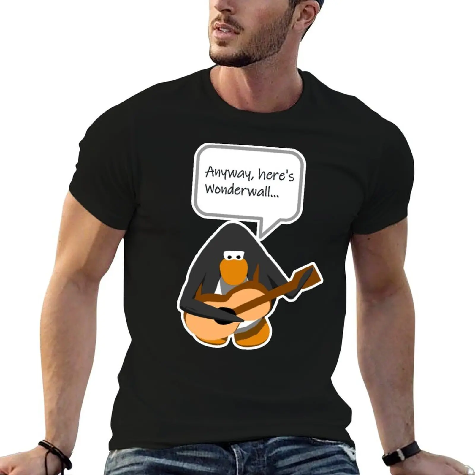 Anyway here's wonderwall T-Shirt cotton t shirt man man t shirt designer essential t shirt T-shirt
