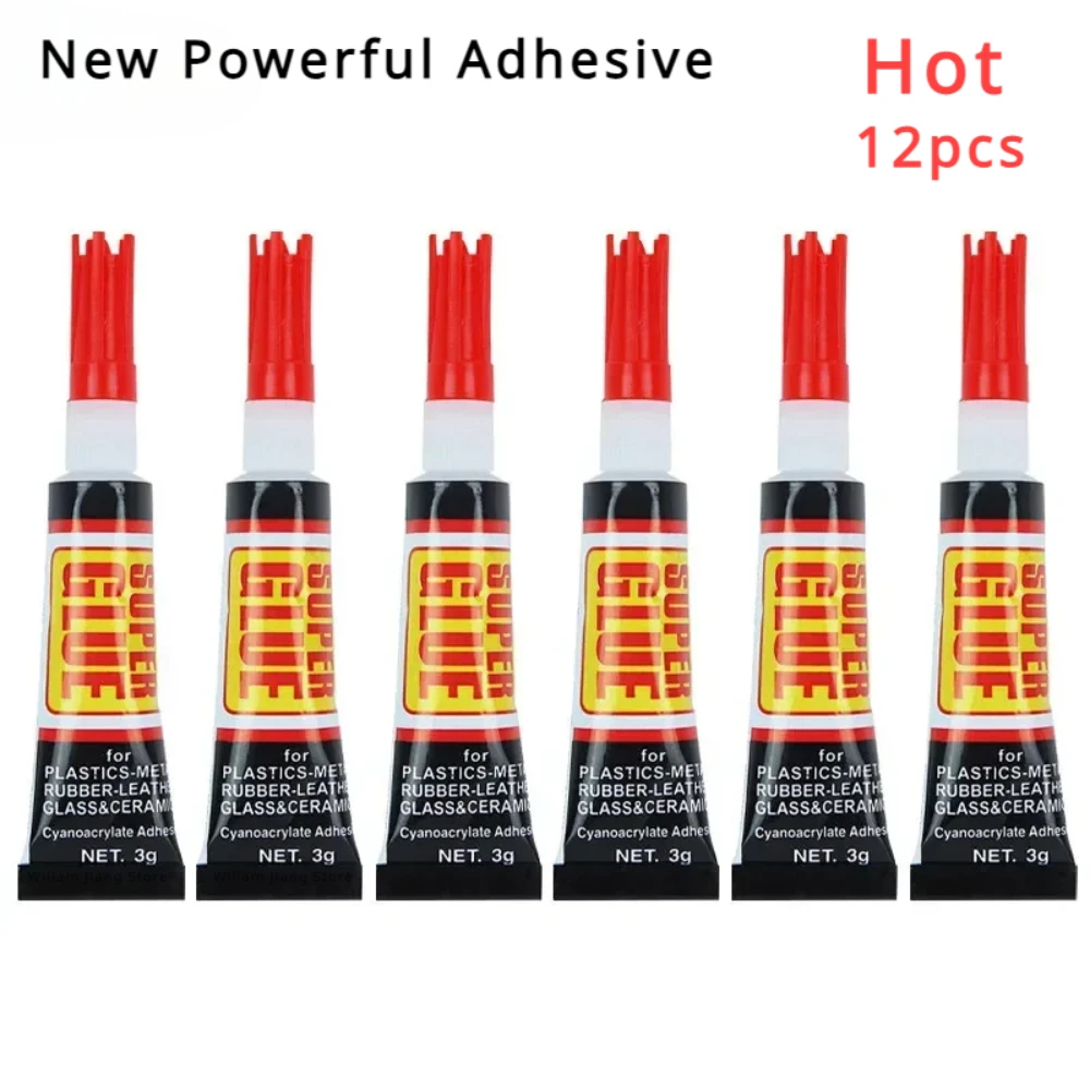 Instant Strong Super Liquid Glue 502 Leather Wood Rubber Metal Cyanoacrylate Glass Stationery Store Touch Screen Adhesive