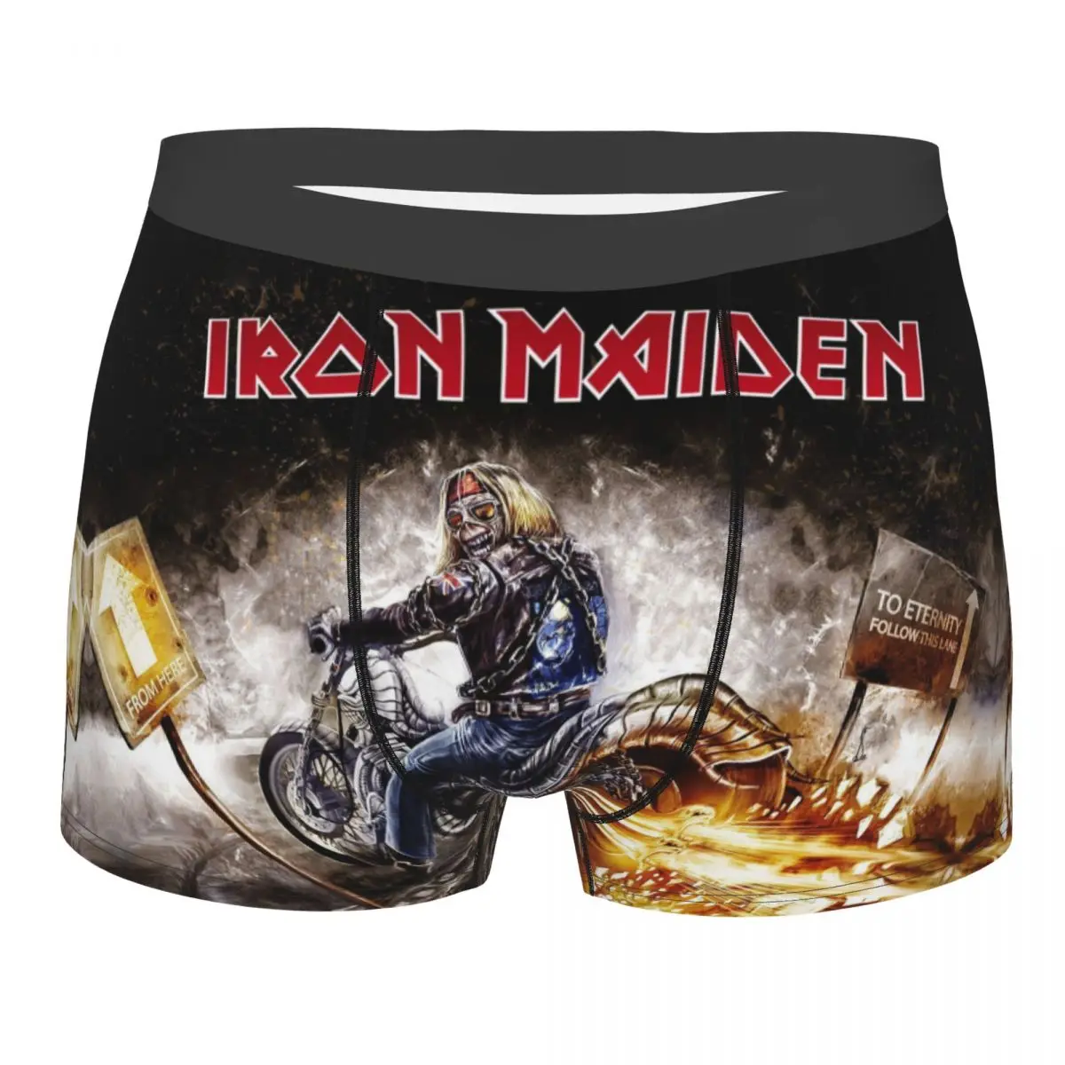 

Custom Novelty British Heavy Metal Rock Iron Maidens Boxers Shorts Panties Men's Underpants Breathable Briefs Underwear