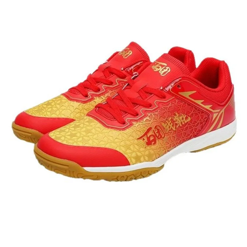 

Classic Brand Professional Table Tennis Shoe Designer China Red Badminton Training Shoe Comfortable Anti Slip Court Shoe 36-44