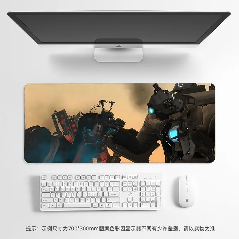 Skibidi Toilet Cameraman mousepad HD print extra-large size gaming mouse pad gamer comic accessories desk mat