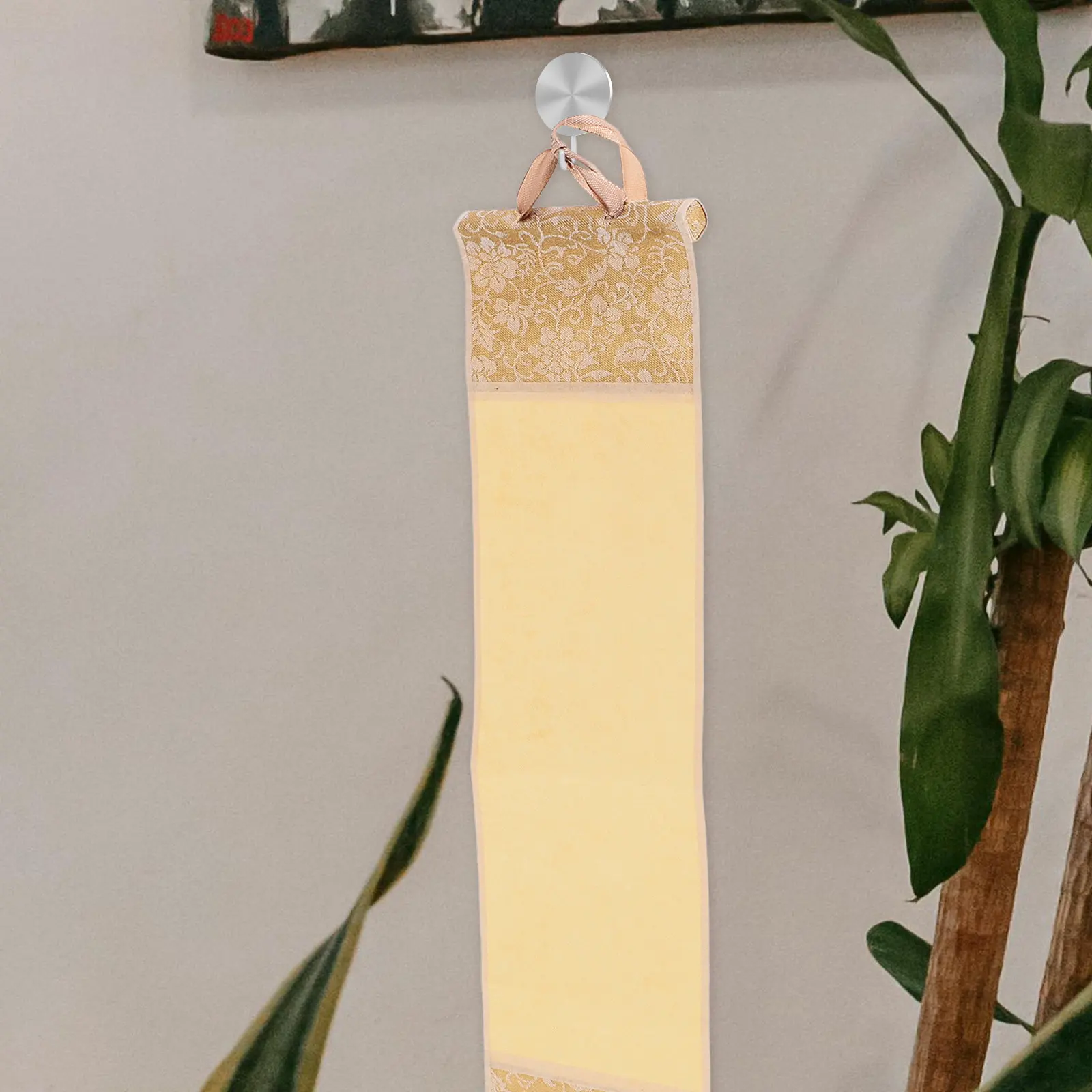 Vintage Batik Style Blank Chinese Calligraphy Wall Scroll Semi Raw Semi Cooked Paper for Painting Writing Elegant Gilded
