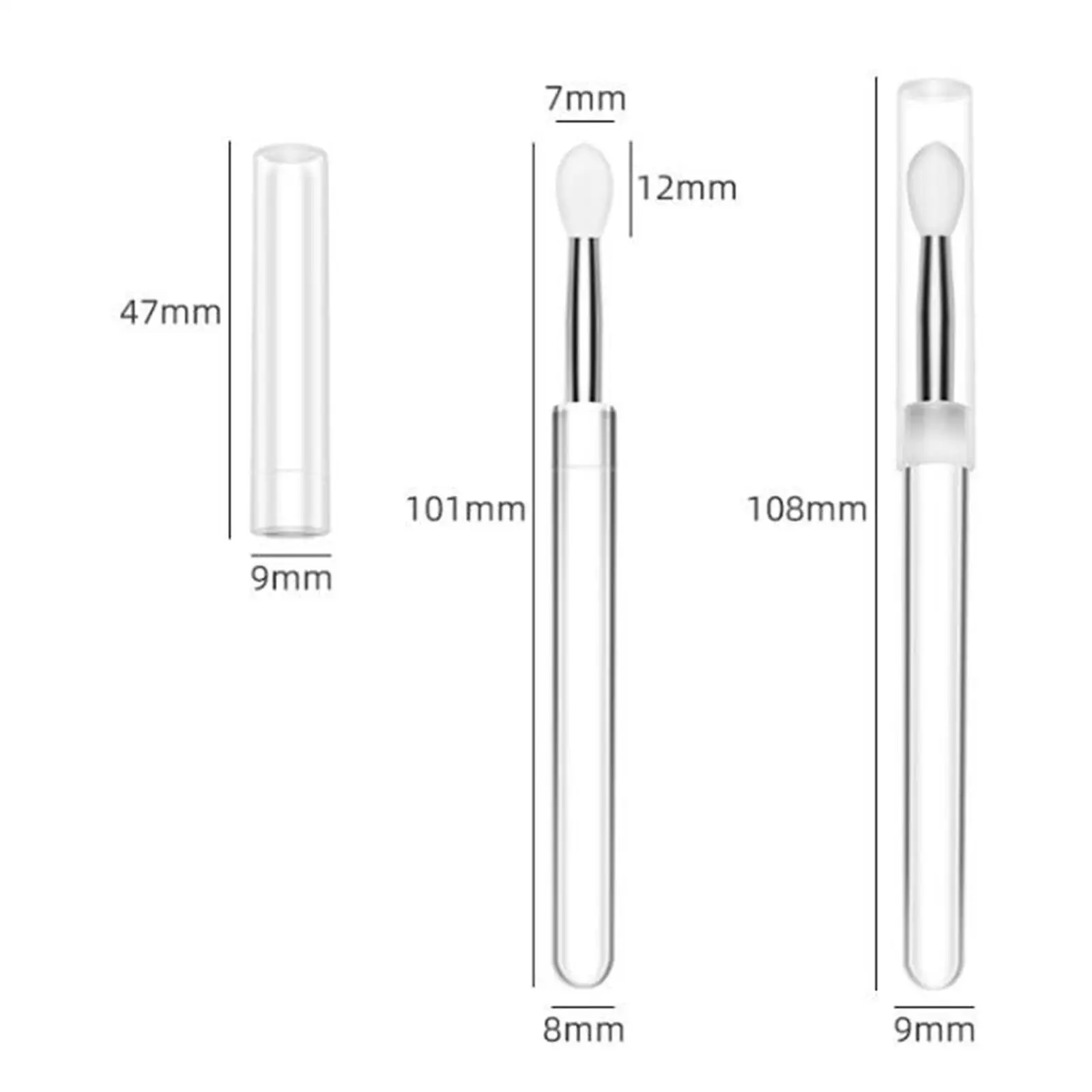 แปรงทาปาก แปรงขัดริมฝีปาก แปรงแต่งหน้าแบบพกพา เครื่องมือเสริมความงาม แปรงทาลิปสติกสำหรับ