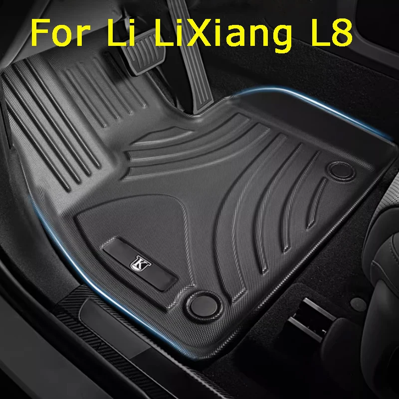 

For Li LiXiang L8 2023 2022 2021 Car Styling Floor Mats Double Layer Custom TPE Foot Pads Cover Interior Floorliner Accessories